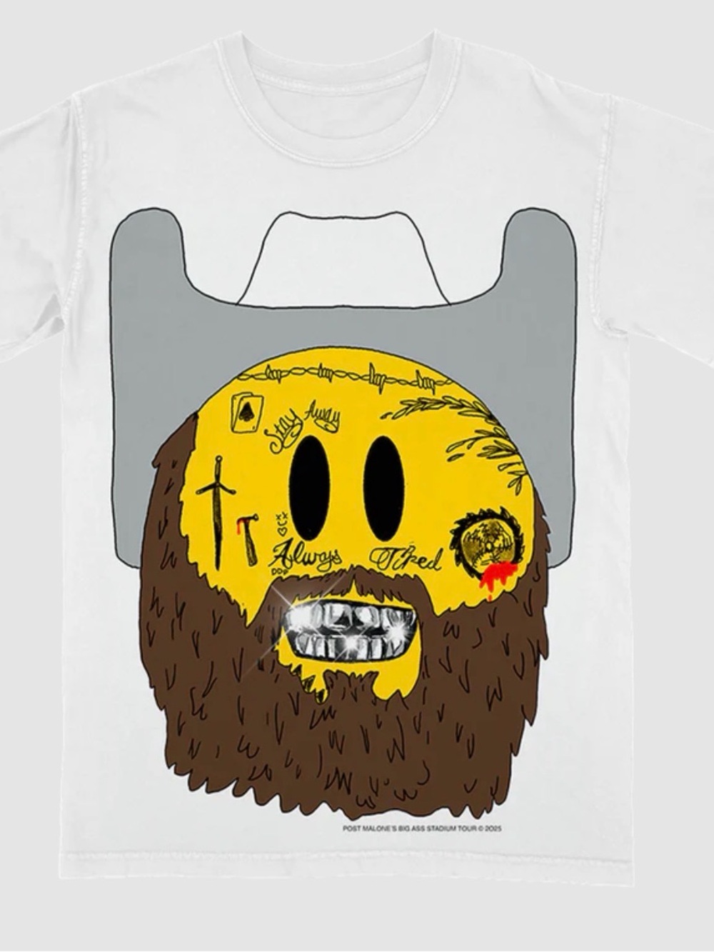 Post Malone Emoji Tour Tee szL